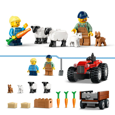 LEGO City 60461 Red Farm Tractor with Trailer & Sheep Age 4+ 116pcs