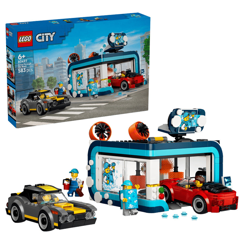 LEGO City 60497 Drive-Through Car Wash Age 6+ 583pcs