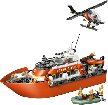 LEGO City 60504 Coast Guard Rescue Boat & Helicopter Age 7+ 742pcs