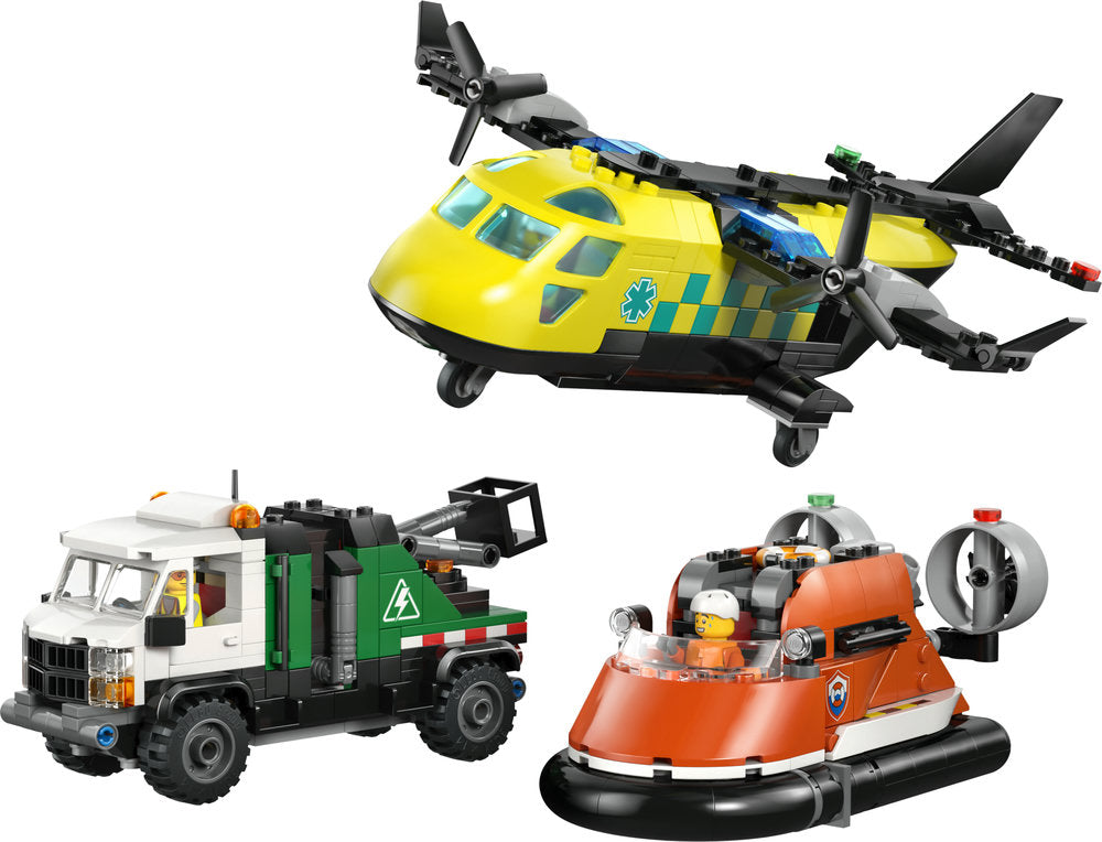 LEGO City 60505 Airplane, Service Truck & Hovercraft Remix Age 7+ 990pcs
