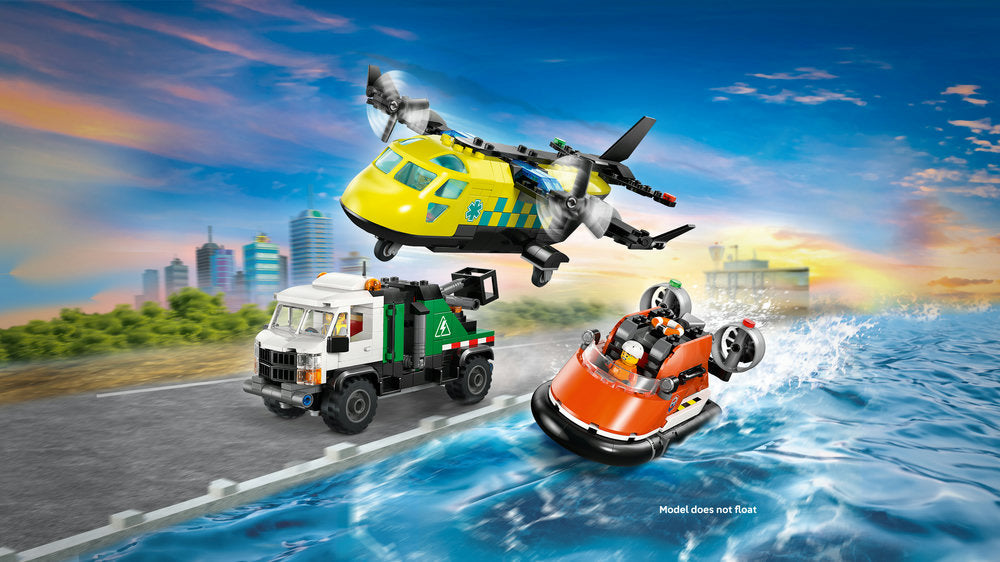 LEGO City 60505 Airplane, Service Truck & Hovercraft Remix Age 7+ 990pcs