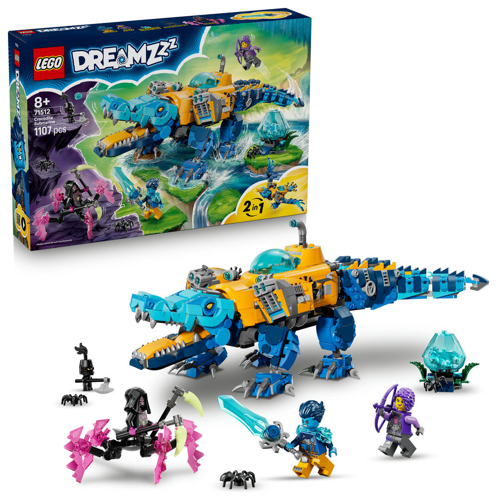 LEGO DREAMZzz 71512 Crocodile Submarine Age 8+ 1107pcs