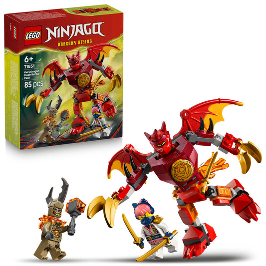 LEGO Ninjago 71851 Kai's Dragon Mech Battle Pack Age 6+ 85pcs