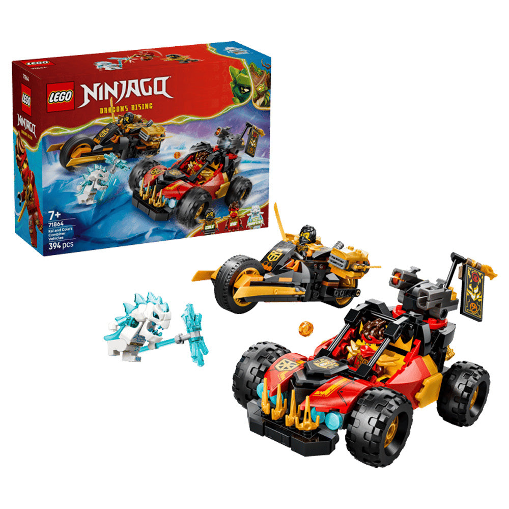 LEGO Ninjago 71864 Kai and Cole's Combiner Vehicles Age 7+ 394pcs