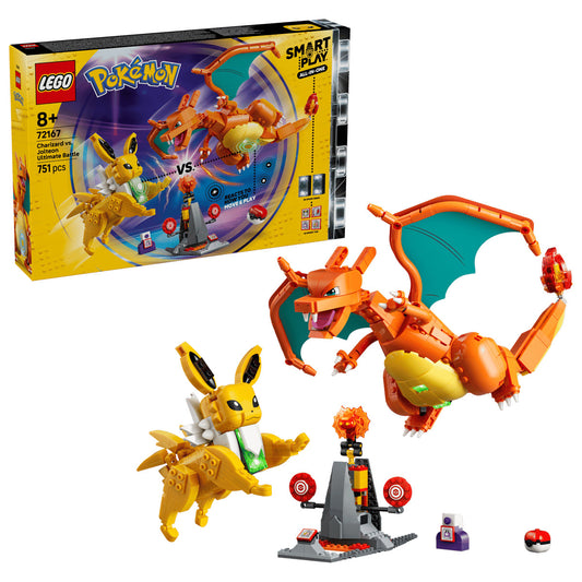 LEGO Pokémon 72167 SMART Play: Charizard vs. Jolteon Ultimate Battle Age 8+ 751pcs