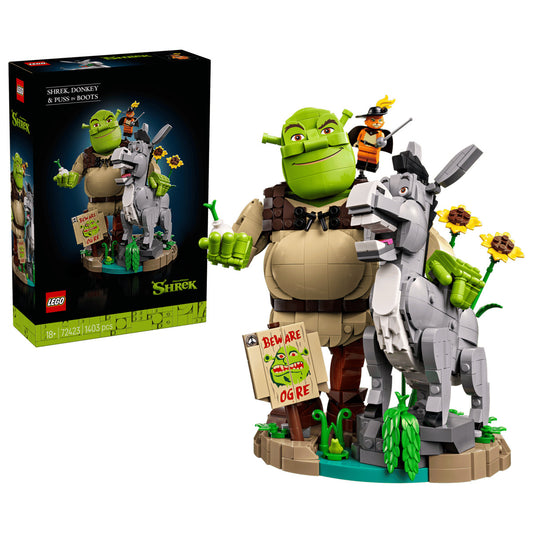 LEGO Shrek 72423 Shrek, Donkey & Puss in Boots Age 18+ 1403pcs