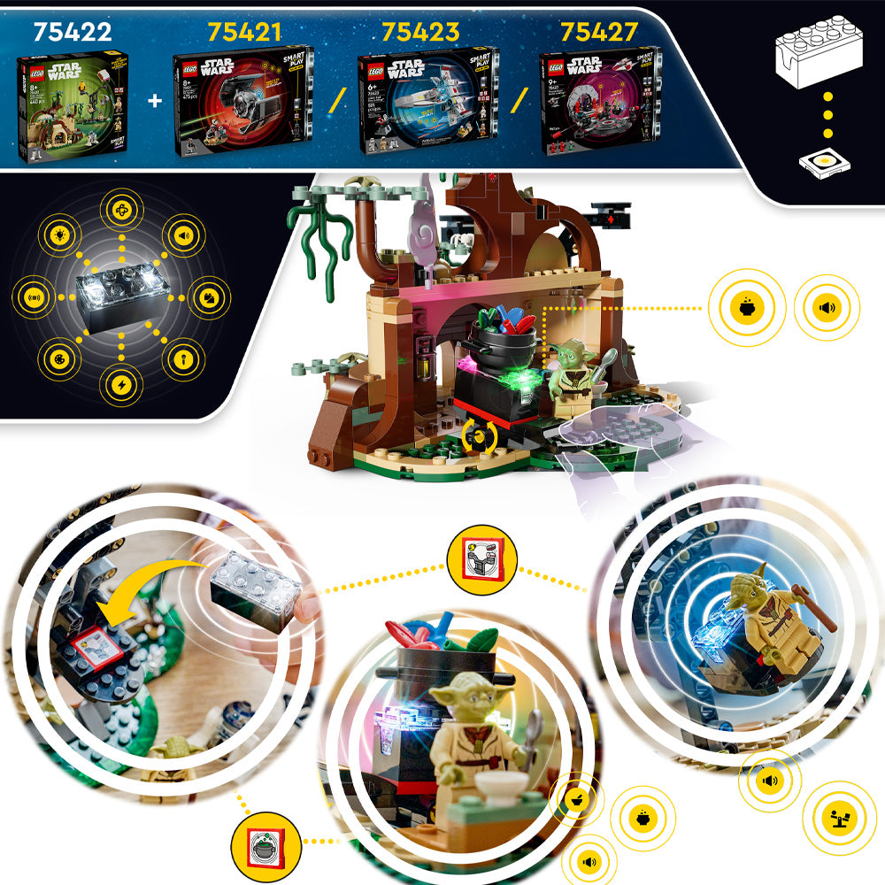 LEGO SMART Play 75422 Star Wars: Yoda's Hut and Jedi Training Age 8+ 440pcs