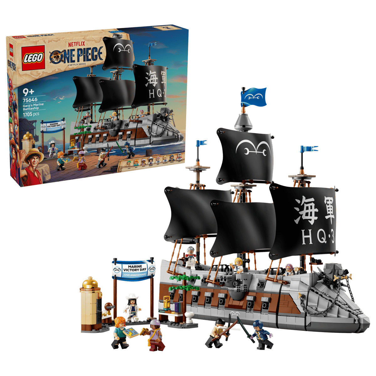 LEGO One Piece 75646 Garp's Marine Battleship Age 9+ 1705pcs