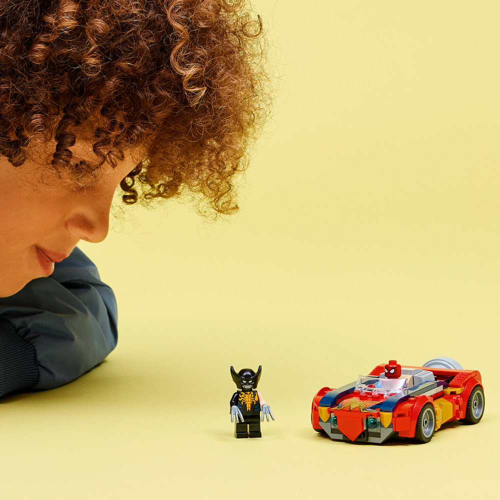 LEGO Super Heroes 76336 Spider-Man Car vs. Venomized Wolverine Age 7+ 134pcs