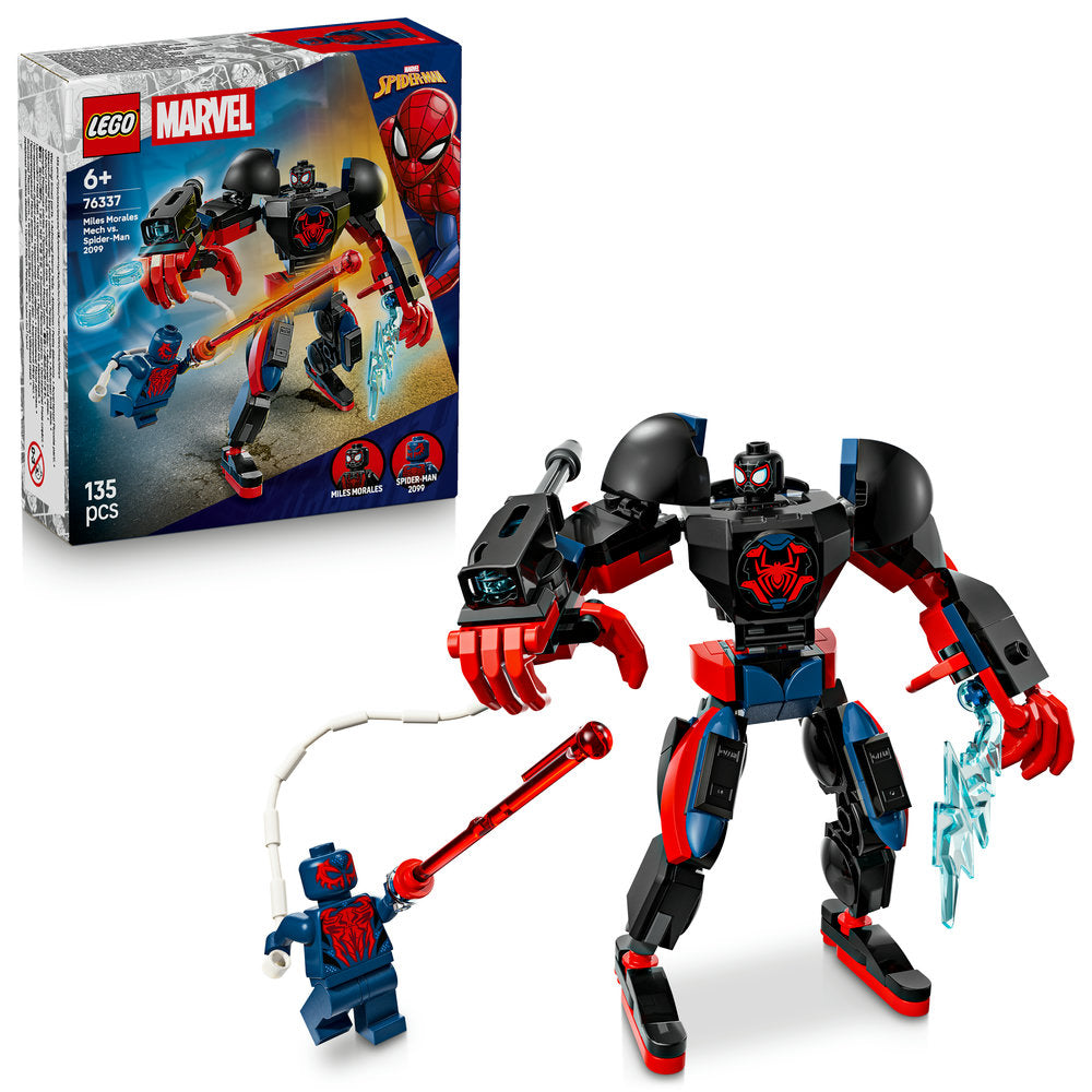 LEGO Super Heroes 76337 Miles Morales Mech vs. Spider-Man 2099 Age 6+ 135pcs