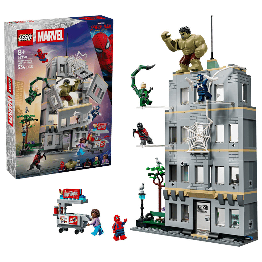 LEGO Marvel 76350 Spider-Man vs. Hulk Epic Clash Age 8+ 534pcs