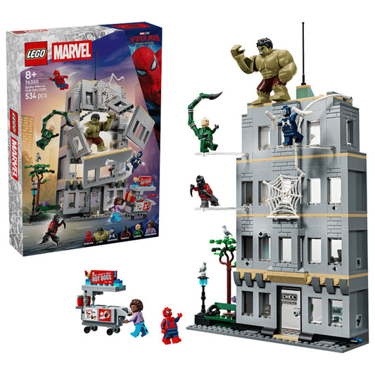 LEGO Marvel 76350 Spider-Man vs. Hulk Epic Clash Age 8+ 534pcs