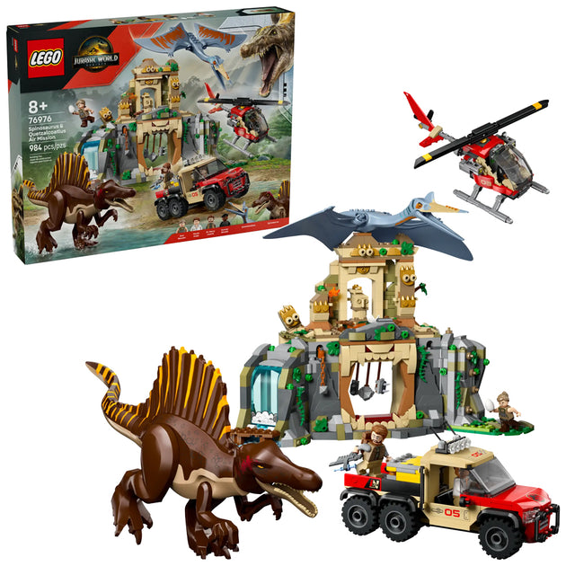 LEGO Jurassic World 76976 Spinosaurus & Quetzalcoatlus Air Mission Age ...