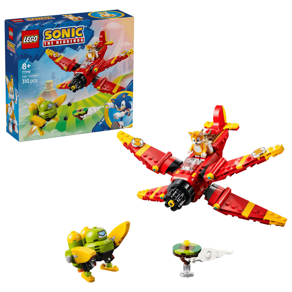 LEGO Sonic 77119 Tails' Tornado-1 Age 8+ 310pcs