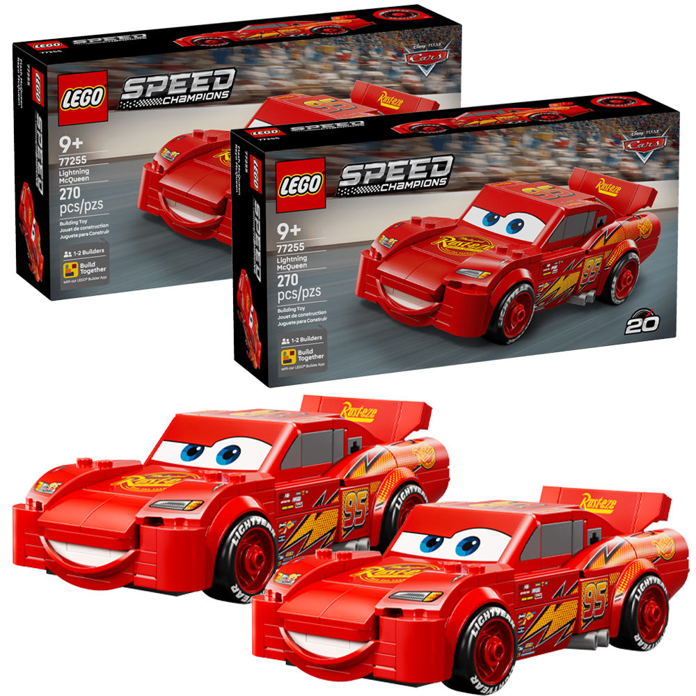 LEGO Speed Champions 77255 Cars: Lightning McQueen - Twin Pack Bundle