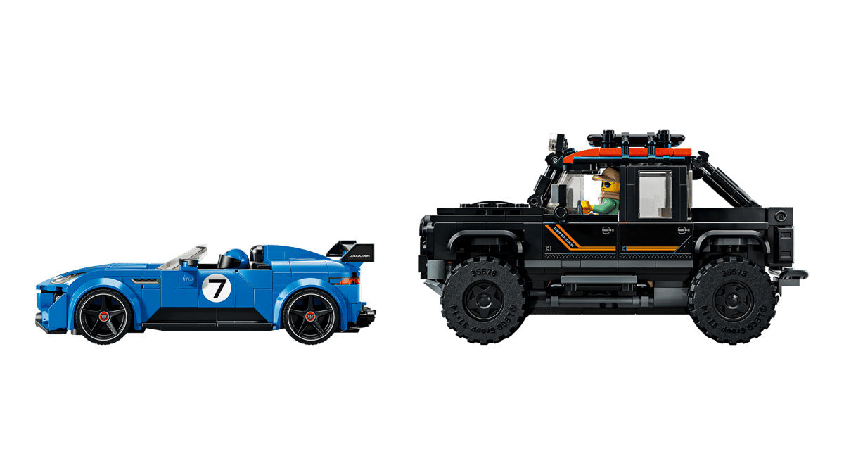 LEGO Speed Champions 77264 Jaguar Project 7 & Land Rover Defender Age 10+ 740pcs