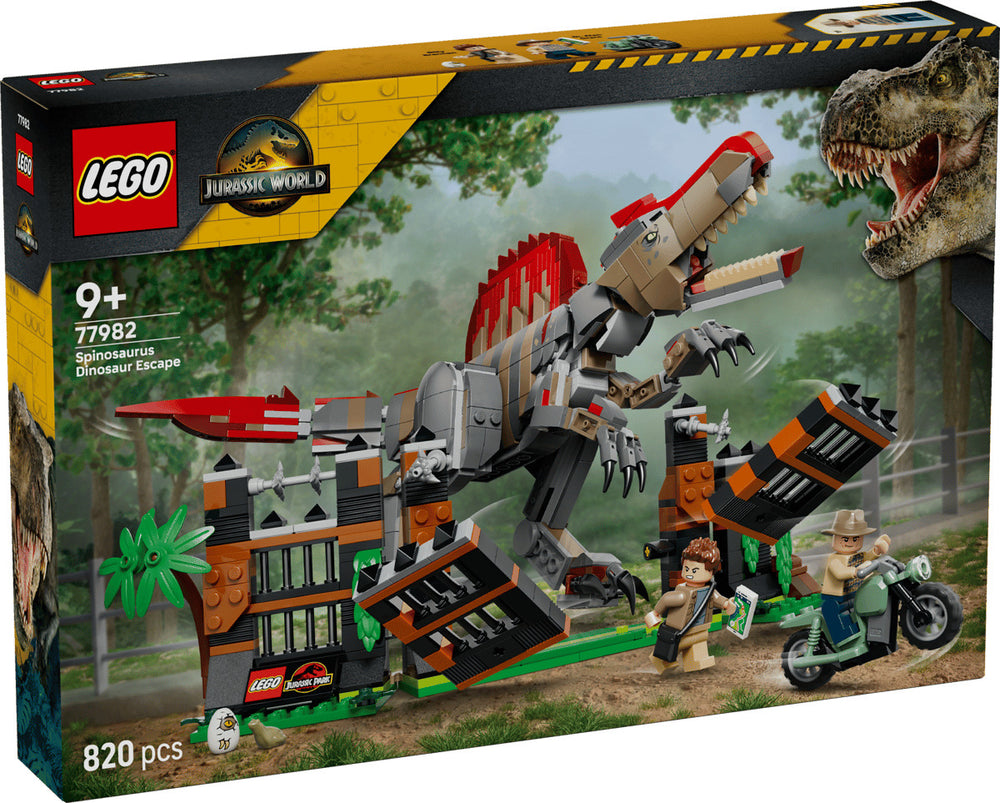 LEGO Jurassic World 77982 Spinosaurus Dinosaur Escape Age 9+ 820pcs