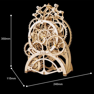 ROBOTIME ROKR Pendulum Clock Mechanical Wooden Model Kit LK501