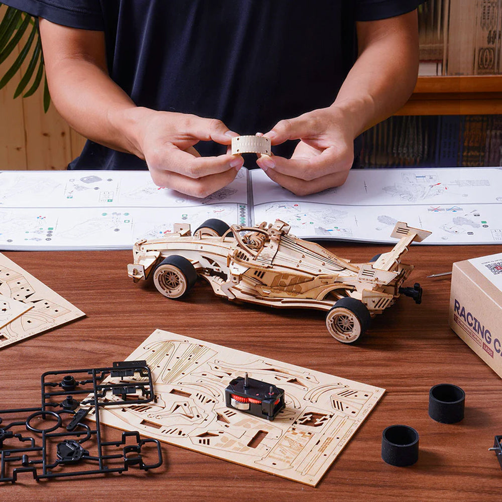 ROKR Racing Car 3D Wooden Model Kit LK505