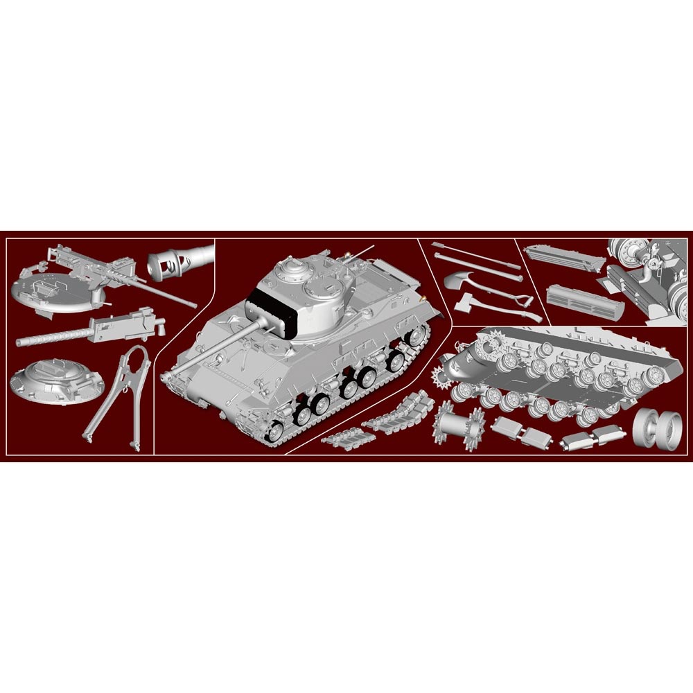 I Love Kit 61619 M4A3E8 Sherman Medium Tank Early 1:16 Plastic Model Kit