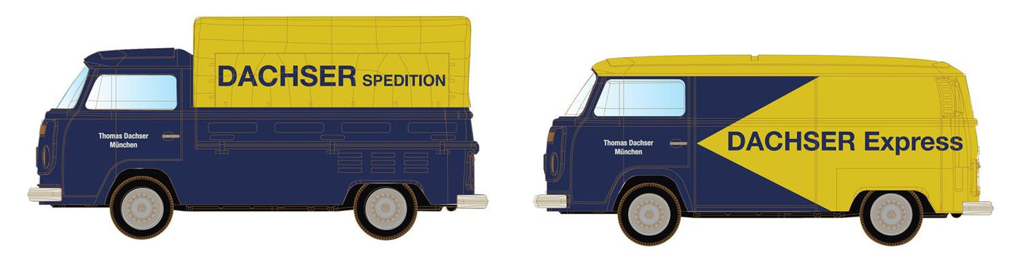 miNis LC3921 VW T2 Dachser Spedition Set (2) N Gauge