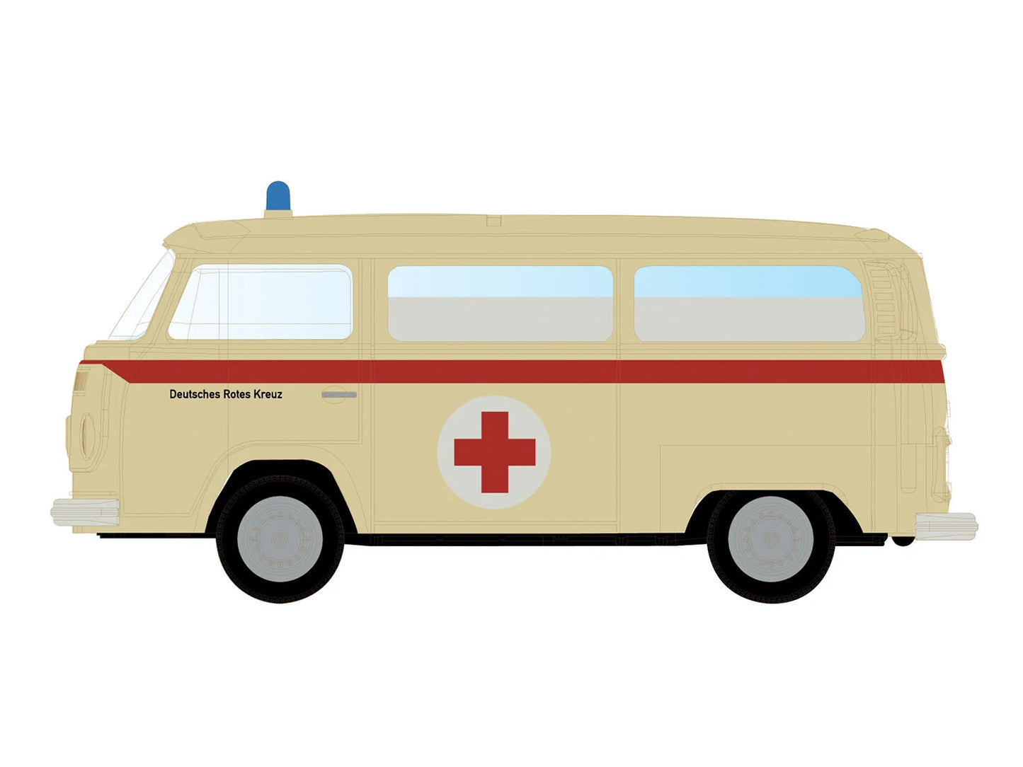 miNis VW T2 Bus Ambulance LKLC3959 N Gauge