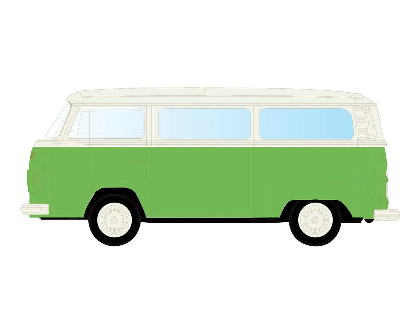 miNis VW T2 Bus Brazilian Last Edition LKLC3964 N Gauge