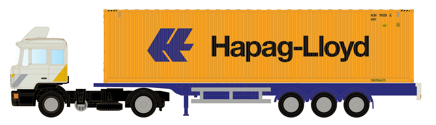 miNis MAN F90 Tractor & Trailer Hapag-Lloyd LKLC4068 N Gauge