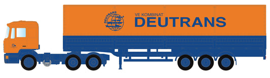 miNis MAN F90 Tractor & Trailer Deutrans LKLC4072 N Gauge