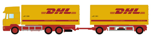 miNis MAN F90 3 Axle Double Trailer DHL LKLC4607 N Gauge