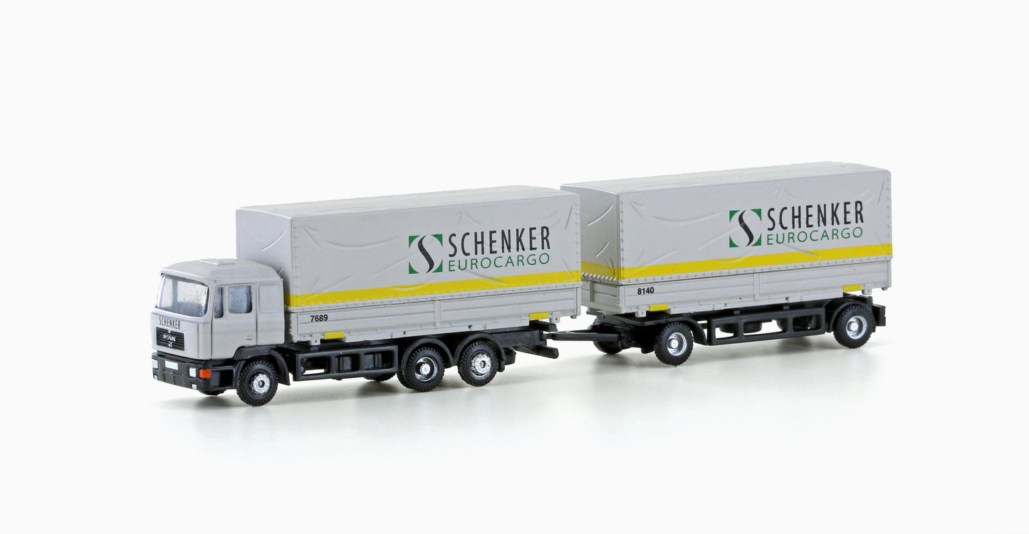 miNis LC4633  MAN F90 3 Axle w/Trailer Schenker Cargo N Gauge