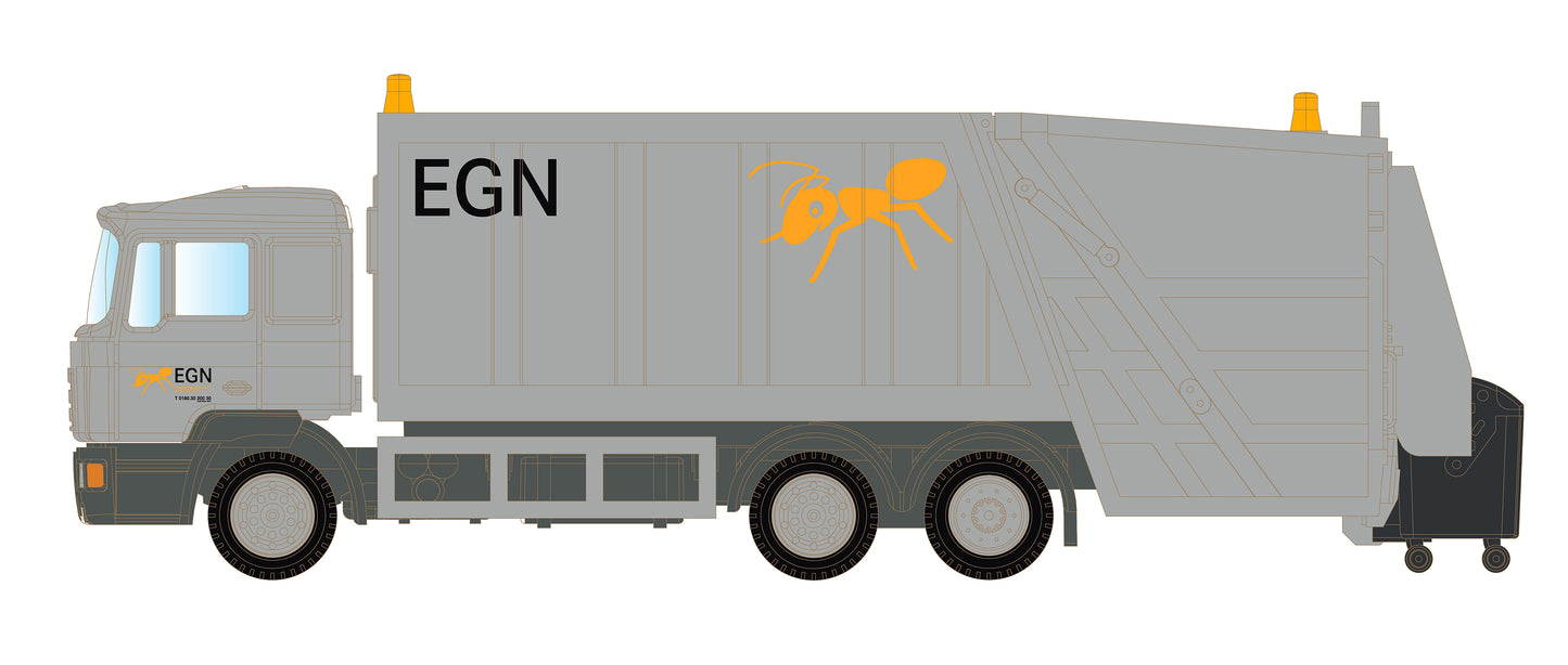 miNis MAN F90 Rubbish Truck EGN LKLC4664 N Gauge