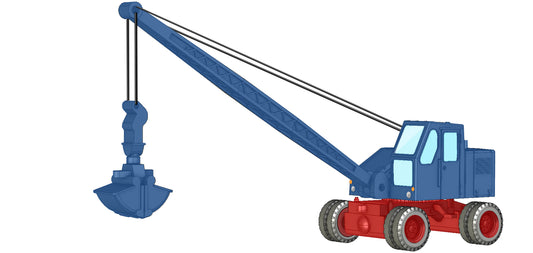 miNis Fuchs F301 Crane Blue w/Grab LKLC4701 N Gauge