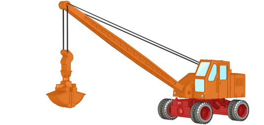 miNis Fuchs F301 Crane Orange LKLC4703 N Gauge