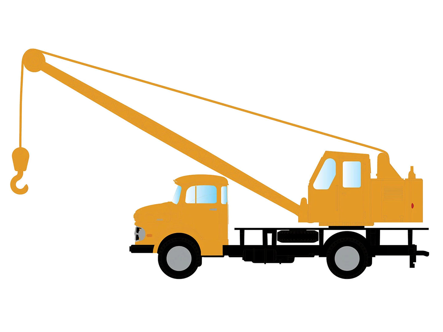 miNis MB L322 Fuchs Mobile Crane Yellow/Black LKLC4753 N Gauge