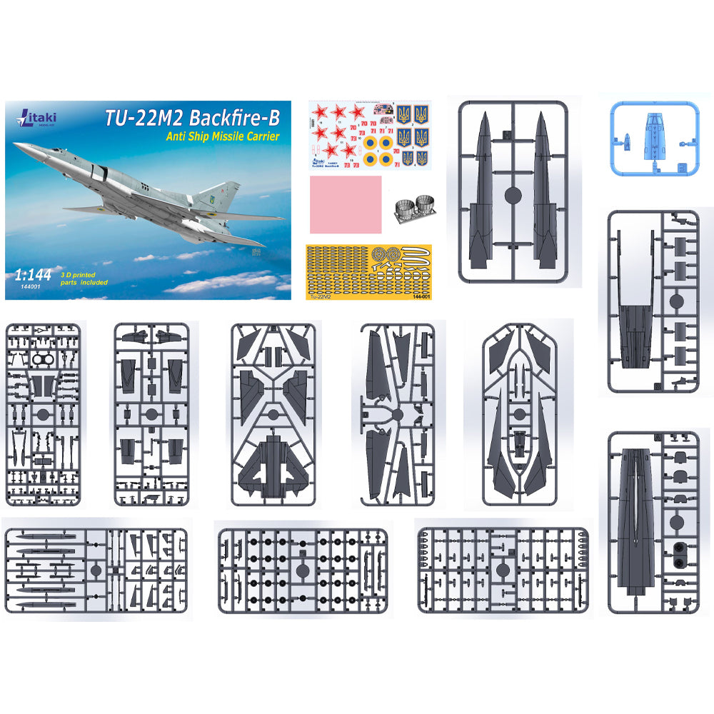 Litaki 144001 Tupolev Tu-22M2 Backfire-B 1:144 Model Kit