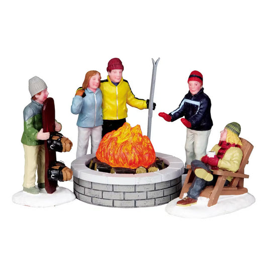Lemax Fire Pit (Set of 5) Christmas Village Decoration 4223