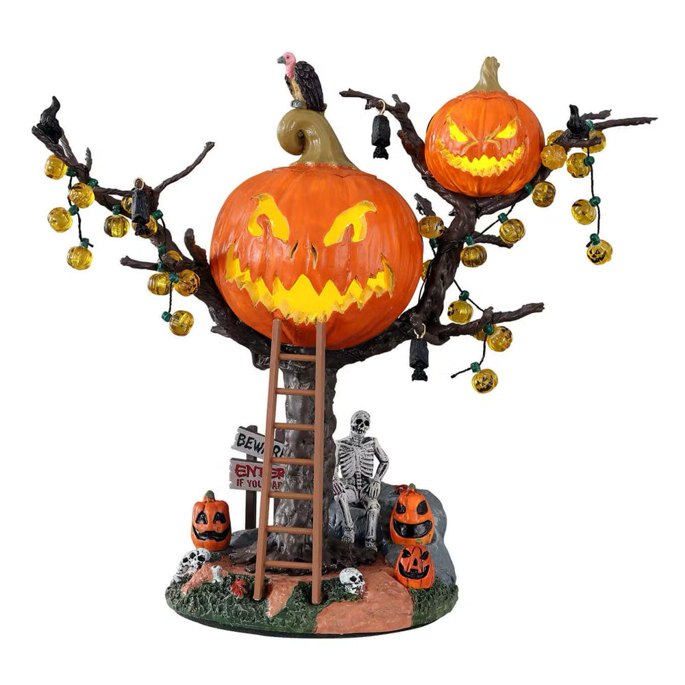 Lemax Pumpkin Tree House Spooky Town Halloween Display Deocration 14856