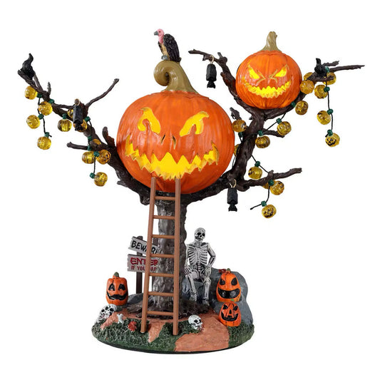 Lemax Pumpkin Tree House Spooky Town Halloween Display Deocration 14856