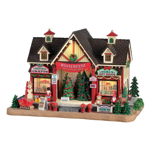 Lemax Winterfest Arts & Crafts Show Caddington Christmas Village 25865