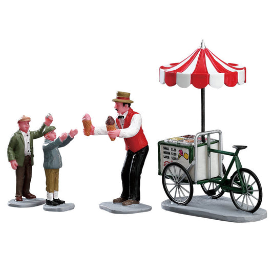 Lemax Gelato Cart Christmas Carnival Food Festival Village Decoration 32139