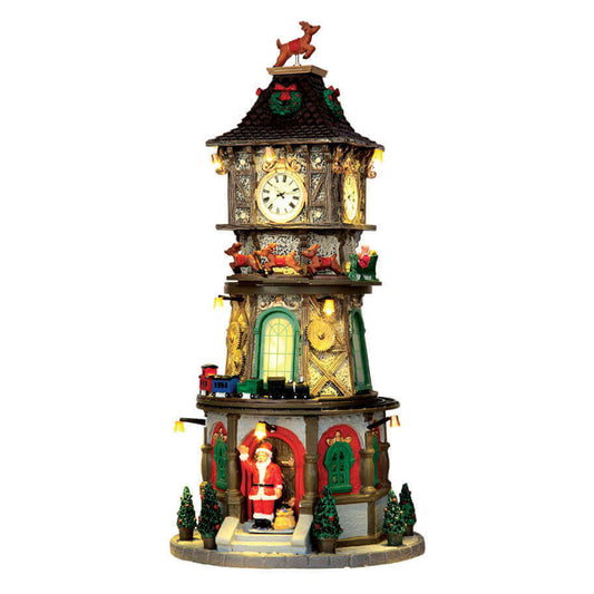 Lemax Christmas Clock Tower Christmas Village Building Decoration 45735