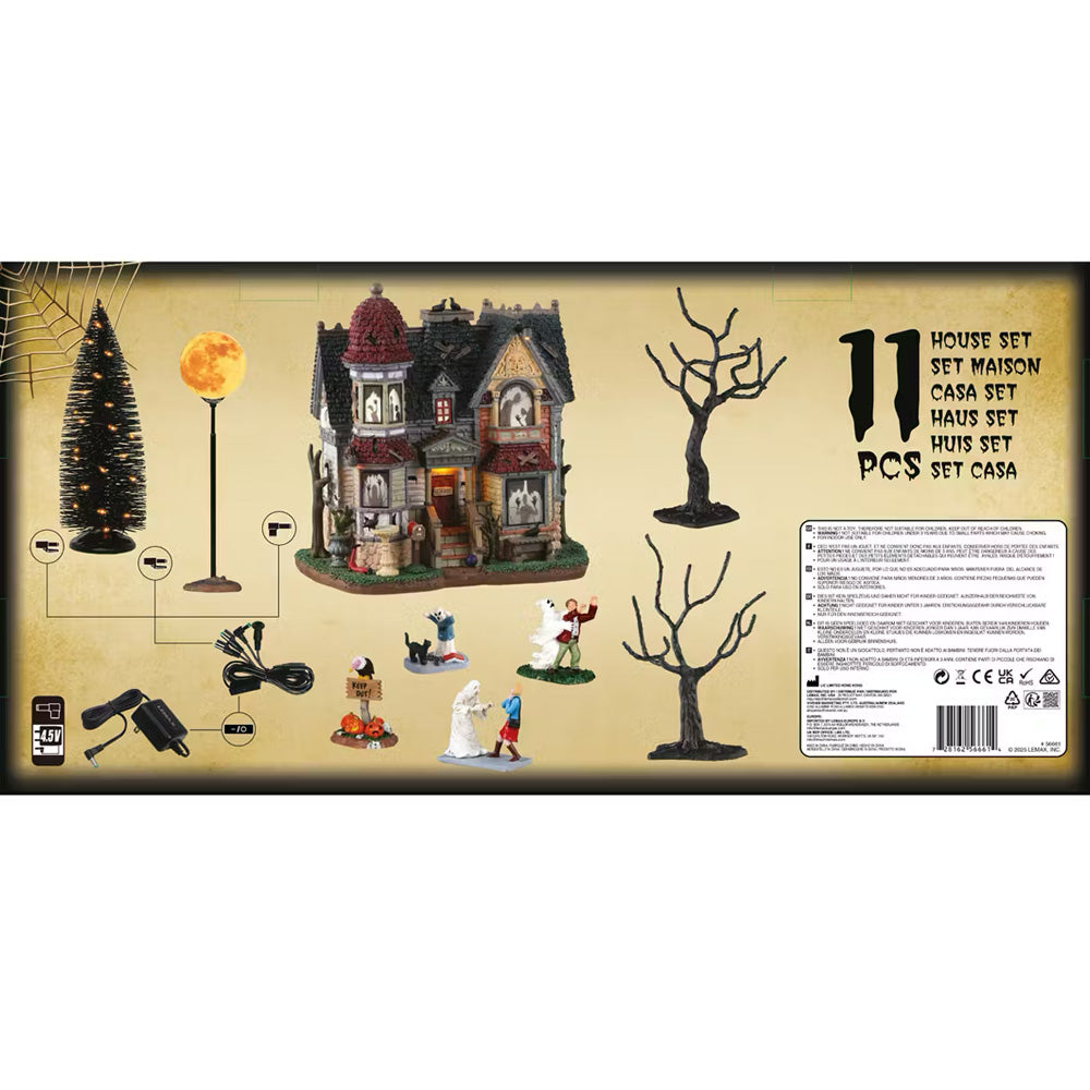 Lemax The House of Shadows Spooky Town Halloween Starter Set 56661