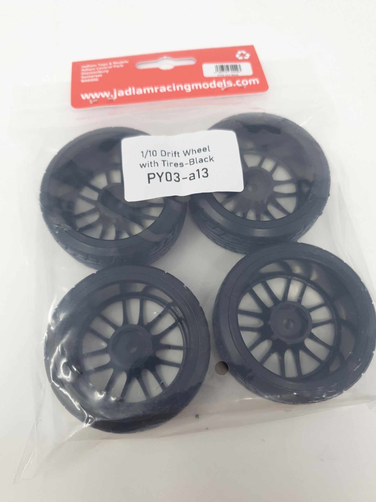 RC Car 1:10 Drift Wheels 7-Double Spoke Black PY03-A13