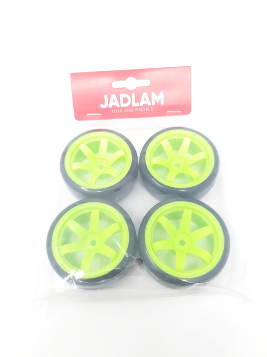 RC Car 1:10 Drift Wheels 6-Spoke Green ML2022041827