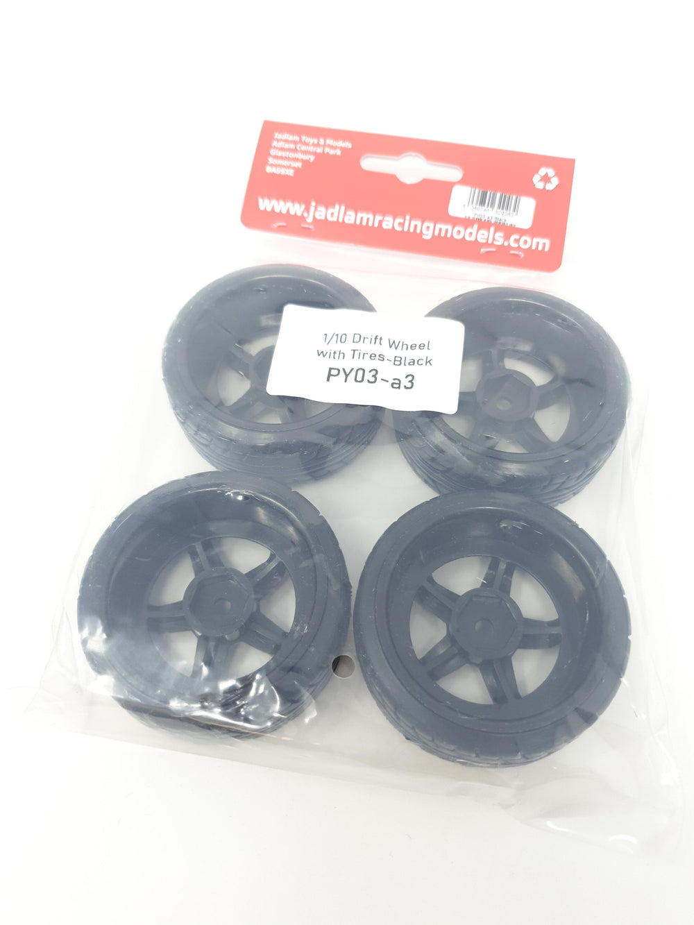 RC Car 1:10 Drift Wheels 5-Spoke Black PY03-A3