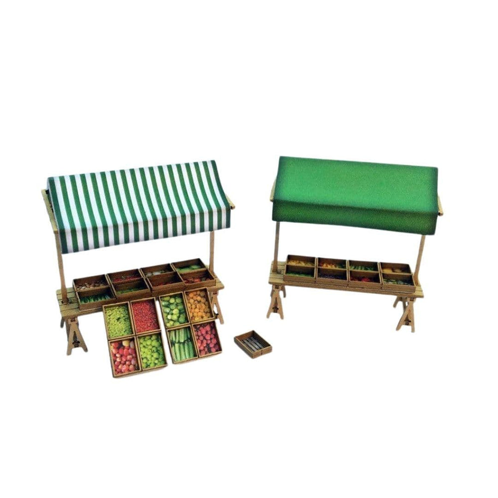 Scale Model Scenery LX067 Market Stalls OO/HO Gauge