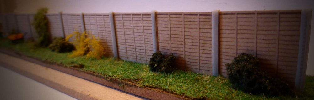 Scale Model Scenery LX155 6ft Fence Panels OO/HO Gauge
