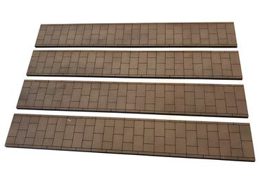 Scale Model Scenery LX217 6ft Pavement Strips (Pack of 4) OO/HO Gauge
