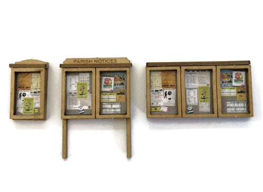 Scale Model Scenery LX239 Parish Noticeboards OO/HO Gauge